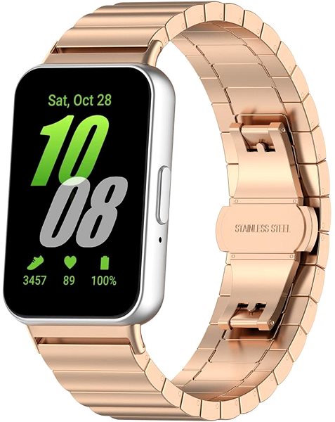 Armband Drakero Metallic für Samsung Galaxy Fit 3 gold-rosa ...