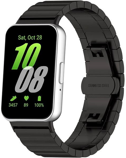 Armband Drakero Metall für Samsung Galaxy Fit 3 schwarz ...