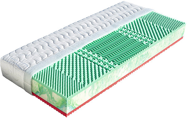 Mattress Wooden bed Ema 1+1 90 × 200 × 15 cm Lyocell ...