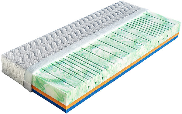 Mattress Wooden bed Riviera 80 × 200 cm Lavender ...