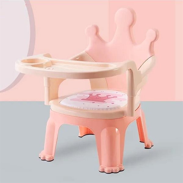 Stolička na kŕmenie Bavytoy Detská jedálenská stolička ružová ...