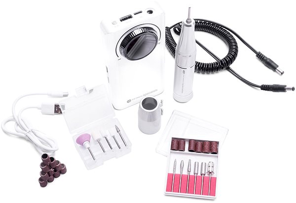 Elektrický pilník RIO Proffessional Electric Nail File, stříbrný ...