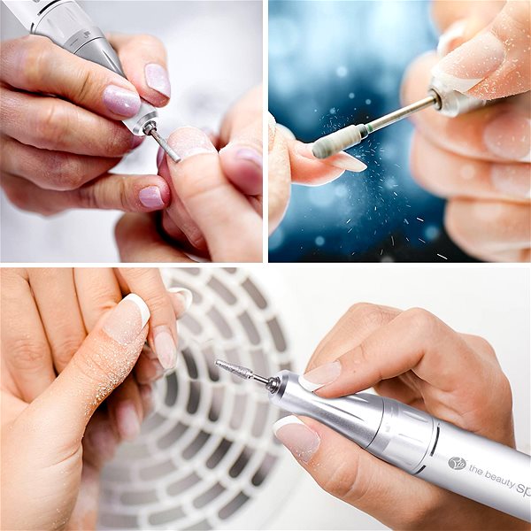 Elektrický pilník RIO Proffessional Electric Nail File, stříbrný ...