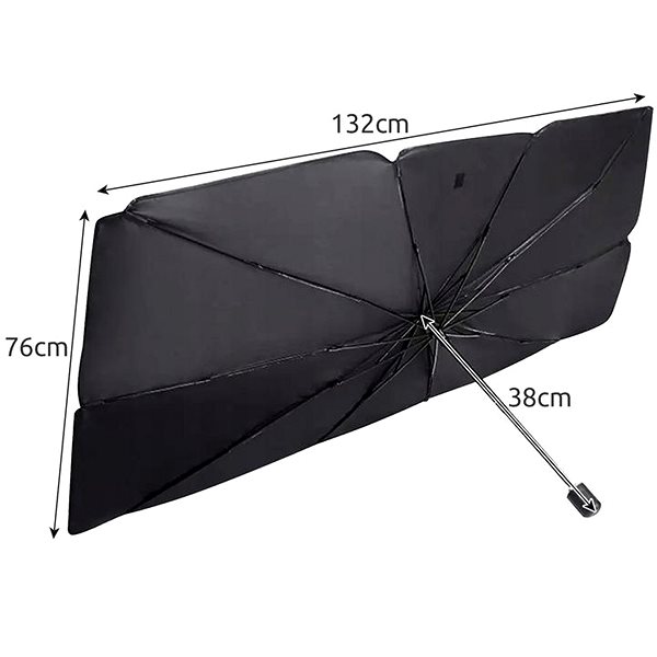 Sluneční clona do auta Xtrobb 23771 Sluneční clona do auta deštník 130 × 75 cm ...