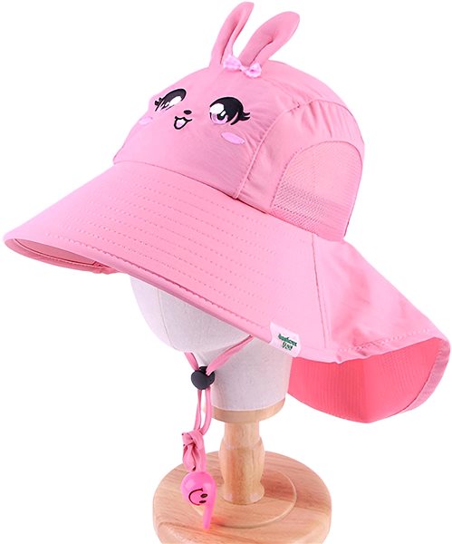 Detská čiapka For Kids Letný klobúčik s píšťalkou ružový – Ušatý králiček ...