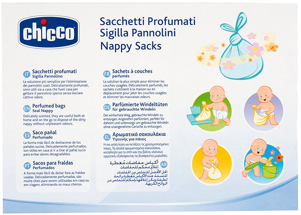 CHICCO Scented Nappy Disposal Bags 50pcs.