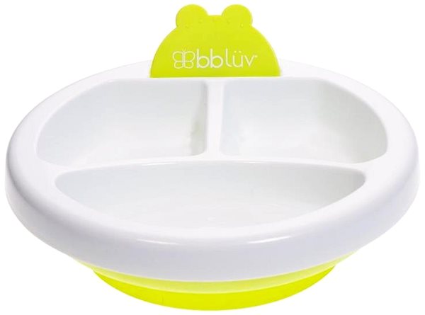 Children's plate BBLÜV Thermal plate Platö Lime .