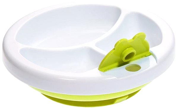 Children's plate BBLÜV Thermal plate Platö Lime .