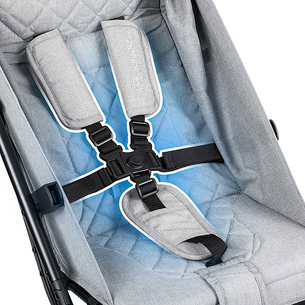 Nukido 716003 Paseo sports pushchair, 0–36 months, 15kg, light grey.