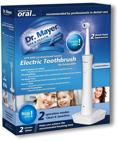 Electric Toothbrush Dr. Mayer GTS1050 White Packaging/box