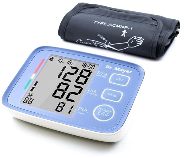 Vérnyomásmérő Dr. Mayer DRM-BPM80EH Oldalnézet