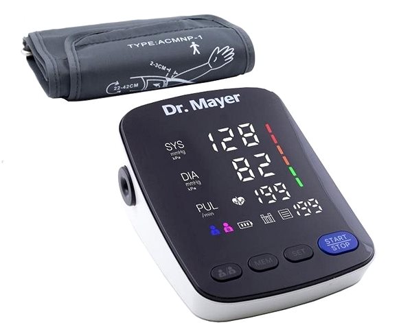 Pressure Monitor Dr. Mayer DRM-BPM82RH Lateral view