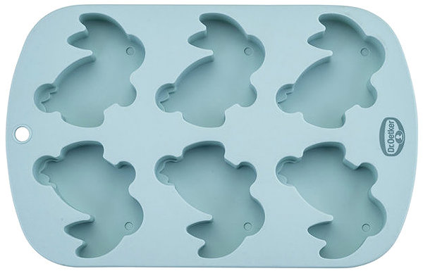 Baking Mould Dr. Oetker Mould for 6 mini bunnies silicone ...