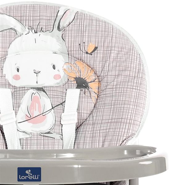 Jídelní židlička Lorelli Jídelní židlička Cookie Marble Grey Flying Friends ...