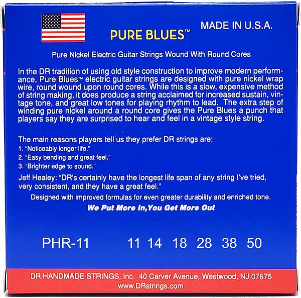 Struny DR Strings Pure Blues PHR-11 ...
