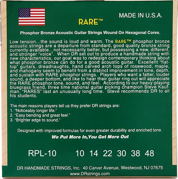 Struny DR Strings Rare RPL-10 ...