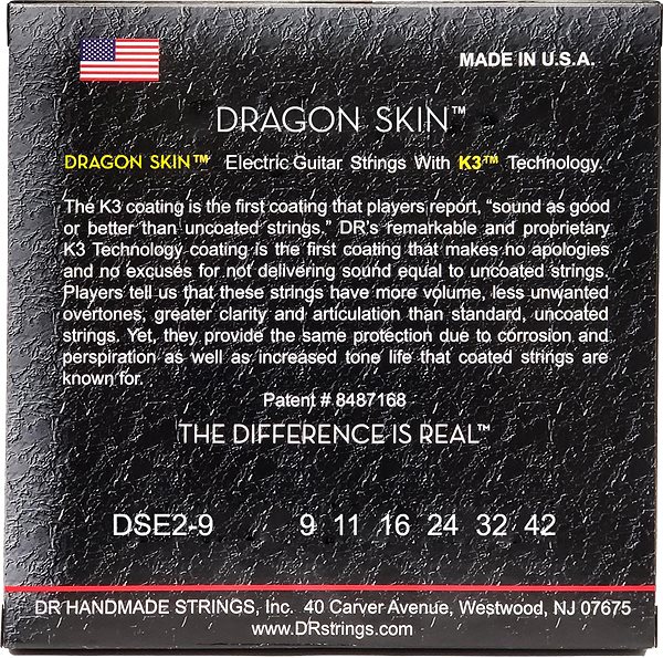 Struny DR Strings Dragon Skin DSE-2/9 ...