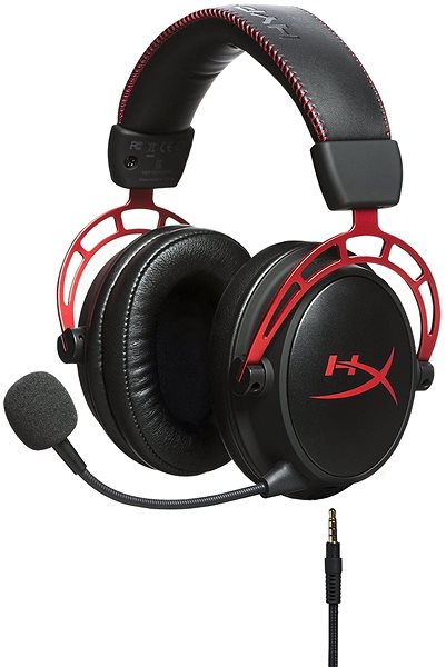 Gaming Headphones HyperX Cloud Alpha Red Lateral view