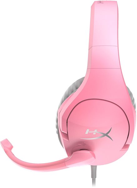 Gaming Headphones HyperX Cloud Stinger Pink Lateral view