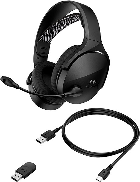 Gamer fejhallgató HyperX Cloud Jet Dual Wireless Gaming Headset Black ...