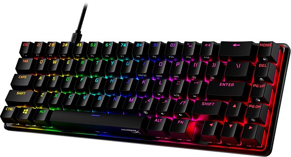 Gaming-Tastatur HyperX Alloy Origins 65 Mechanical Gaming Keyboard Seitlicher Anblick
