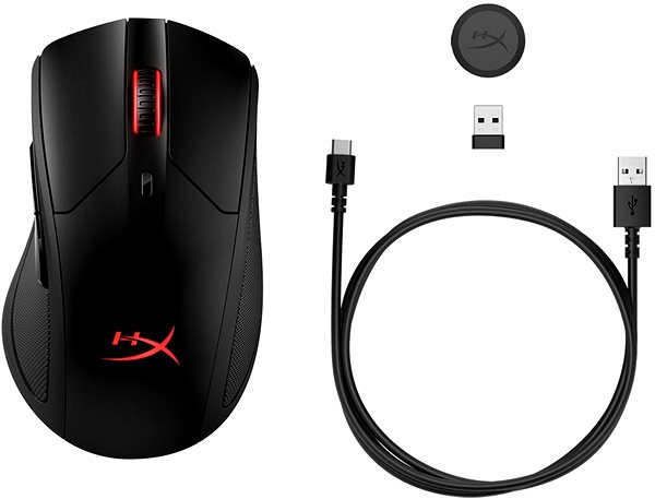 Herná myš HyperX Pulsefire Dart Black Možnosti pripojenia (porty)