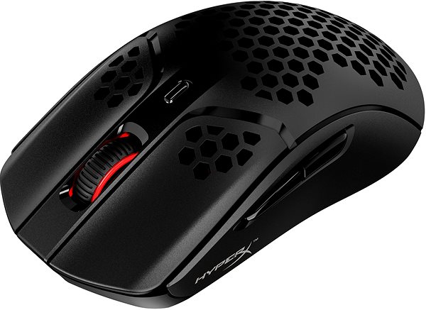 Gamer egér HyperX Pulsefire Haste Wireless Gaming Mouse Black Oldalnézet