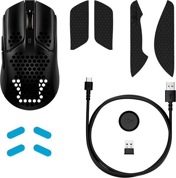 Herní myš HyperX Pulsefire Haste Wireless Gaming Mouse Black Možnosti připojení (porty)