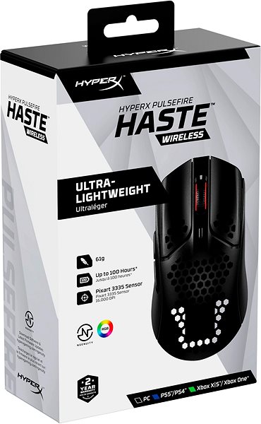 Herná myš HyperX Pulsefire Haste Wireless Gaming Mouse Obal/škatuľka