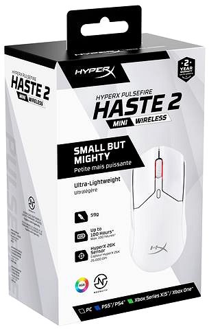 Gaming-Maus HyperX Pulsefire Haste 2 Mini, weiß ...