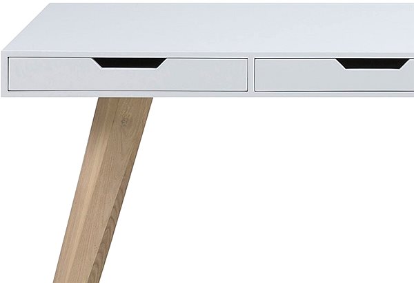 Písací stôl DESIGN SCANDINAVIA s 3 zásuvkami Edita 140 cm ...