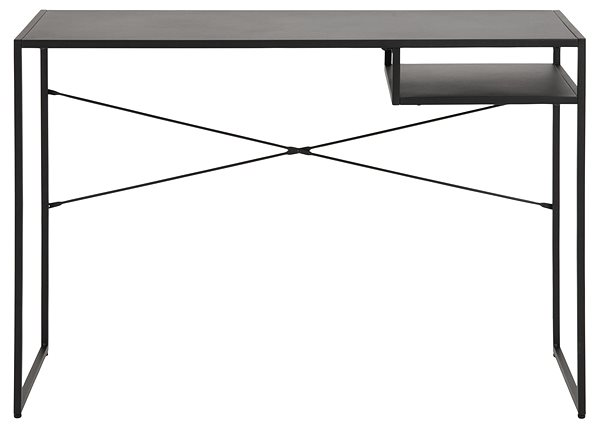 Íróasztal DESIGN SCANDINAVIA Newcastle 110 cm, fém, fekete ...