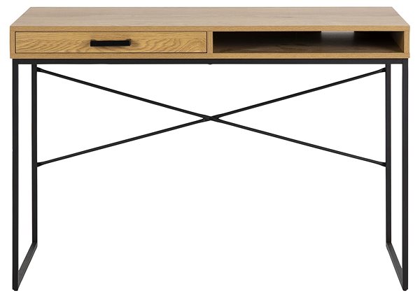 Písací stôl DESIGN SCANDINAVIA Seaford 110 cm, prírodný ...