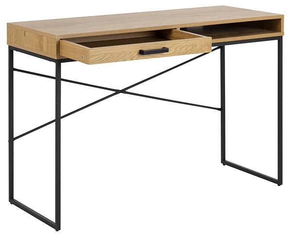 Písací stôl DESIGN SCANDINAVIA Seaford 110 cm, prírodný ...