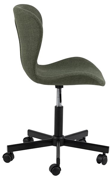 Bürostuhl DESIGN SCANDINAVIA Batilda, grün Seitlicher Anblick