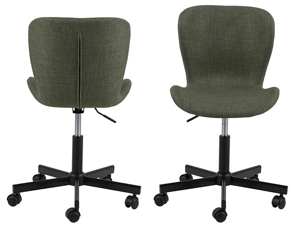 Bürostuhl DESIGN SCANDINAVIA Batilda, grün Screen