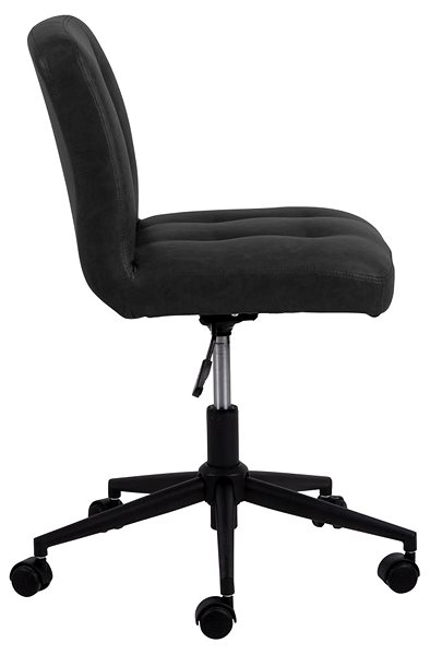 Bürostuhl DESIGN SCANDINAVIA Cosmo, Kunstleder, schwarz Seitlicher Anblick