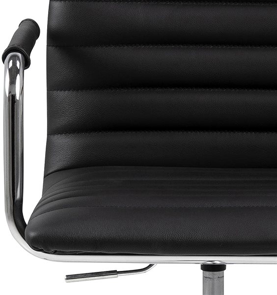 Kancelárska stolička DESIGN SCANDINAVIA Winslow, koža, čierna Vlastnosti/technológia