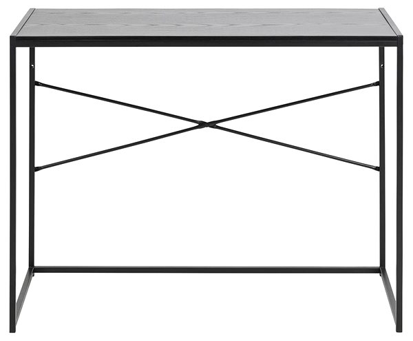 Psací stůl DESIGN SCANDINAVIA Seaford, 100 cm, MDF, černý ...