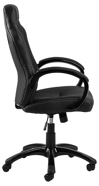Office Chair Design Scandinavia Otterly, Black / Grey Lateral view