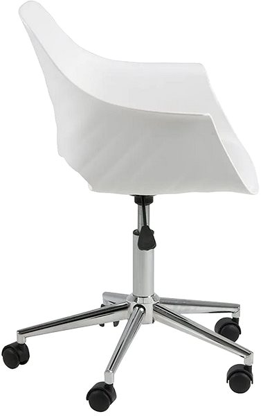 Office Chair Design Scandinavia Romana, White Lateral view