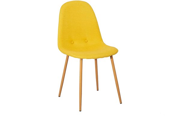 Jedálenská stolička Jedálenská stolička LISA žltá, set 2 ks ...