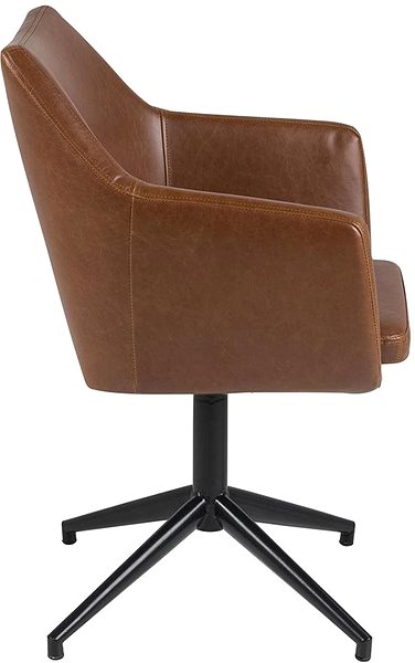Konferenciaszék DESIGN SCANDINAVIA Marte, konyak ...