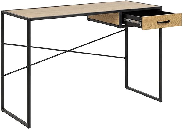 Písací stôl DESIGN SCANDINAVIA SeaShell 110 cm, dub ...