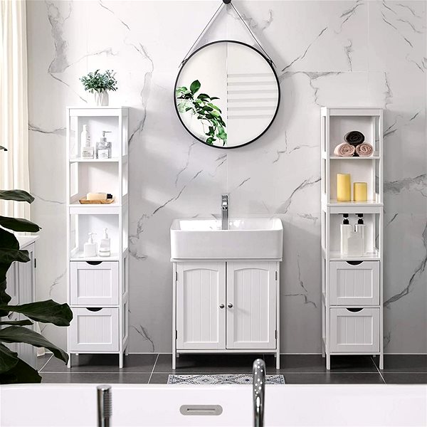 Shelf Shelf Maria, 141,5 cm, white ...