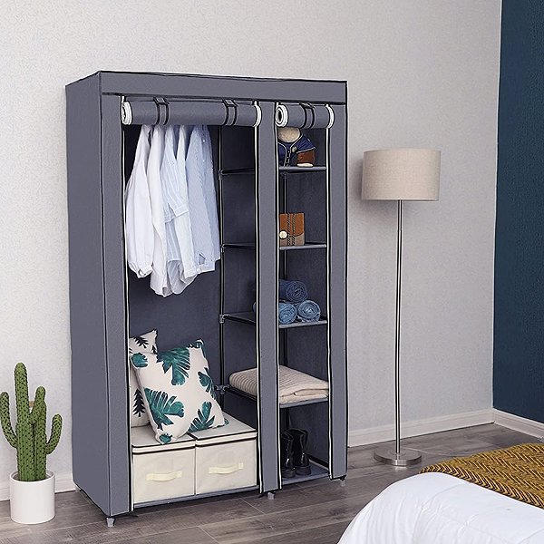 Artenat Nino Wardrobe, 175cm, grey.
