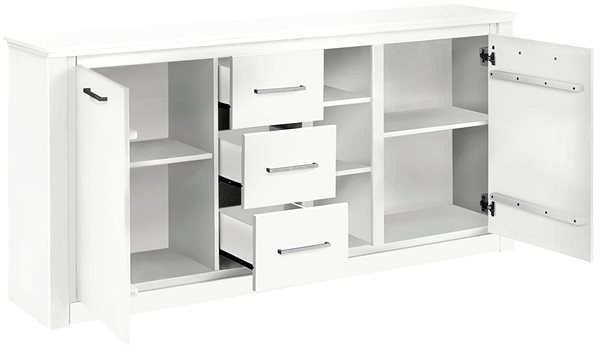 Komoda Danish Style Komoda Cali, 170 cm, bílá ...