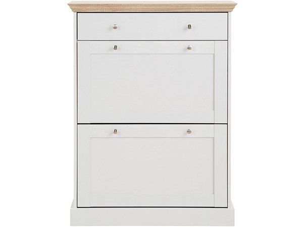 Shoe Rack Danish Style Grey Brussels, 104cm, White ...