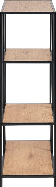Shelf Shelf/Bookcase with 2 Shelves Seashell, 114cm, Oak Lateral view