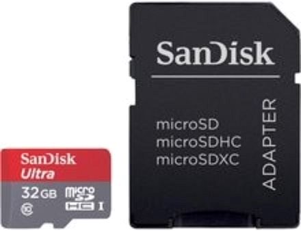 Speicherkarte SanDisk microSDHC Ultra 32 GB + SD-Adapter ...